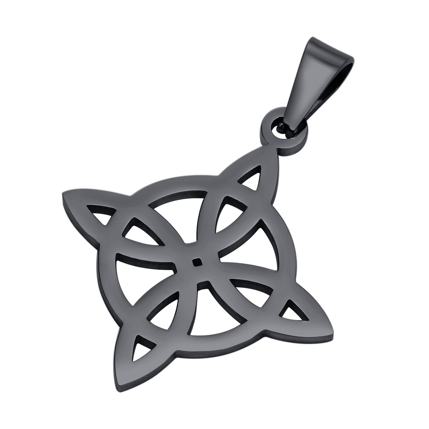 Kemstone Stainless Steel Celtic Knot Pendant Necklace for Men PN-1711