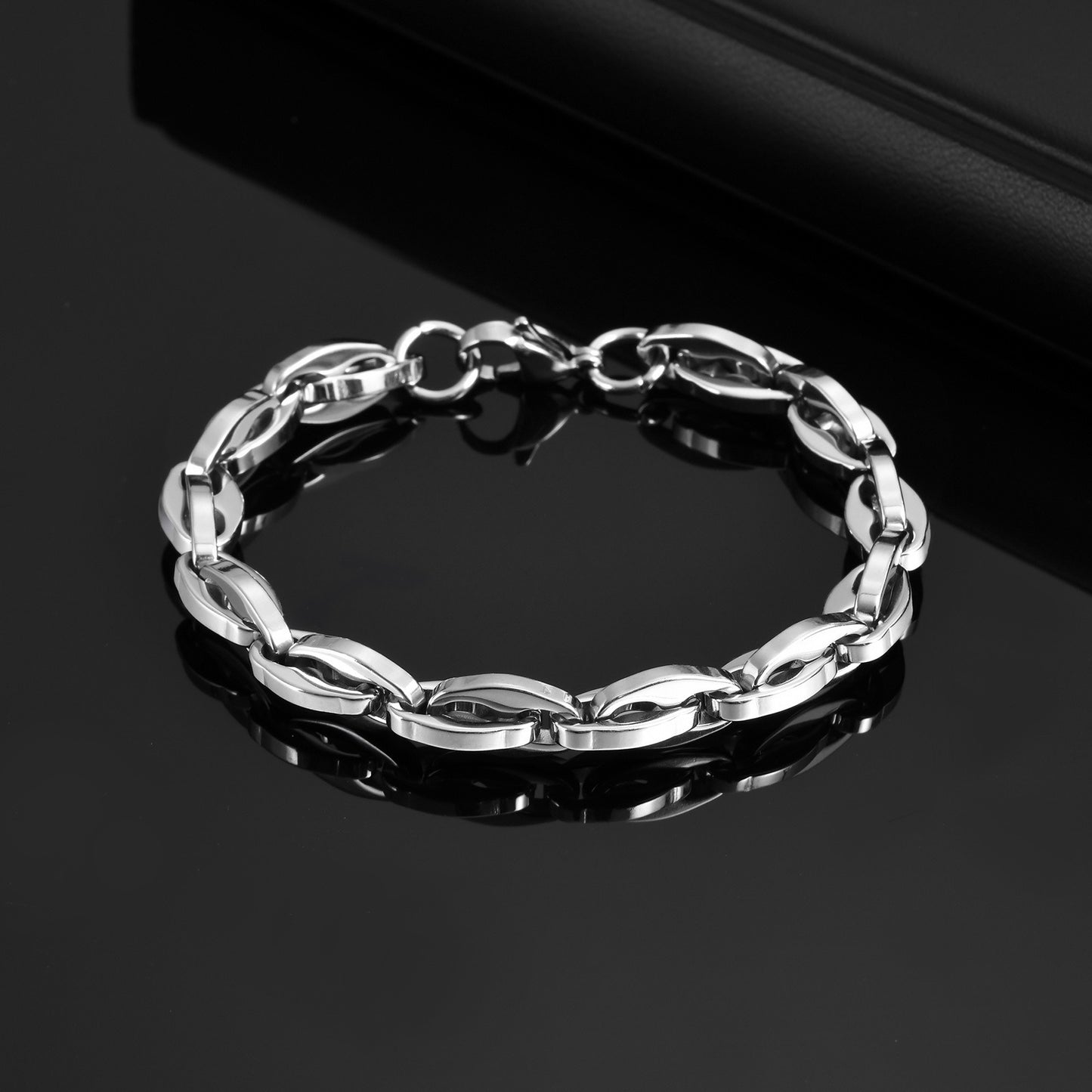 Kemstone Stainless Steel Handmade Chain Bracelet for Men BR-2397