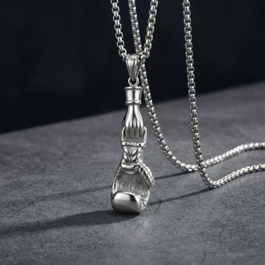 Kemstone Stainless Steel Boxing Glove Pendant Necklace for Men PN-2278