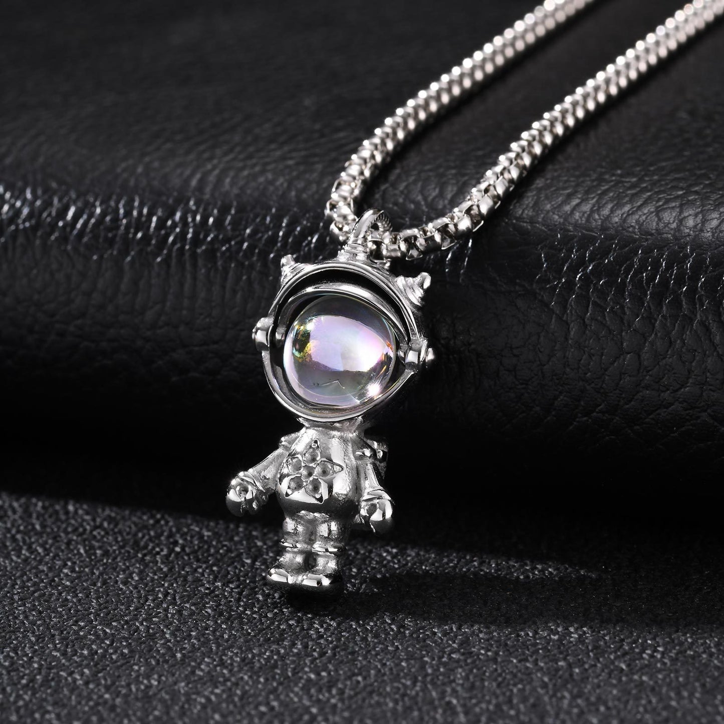 Kemstone Stainless Steel Astronaut Pendant Necklace for Men Space Design PN-2407
