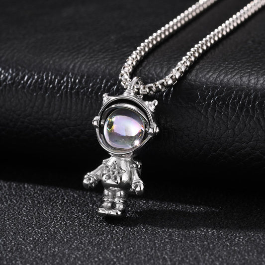 Kemstone Stainless Steel Astronaut Pendant Necklace for Men Space Design PN-2407