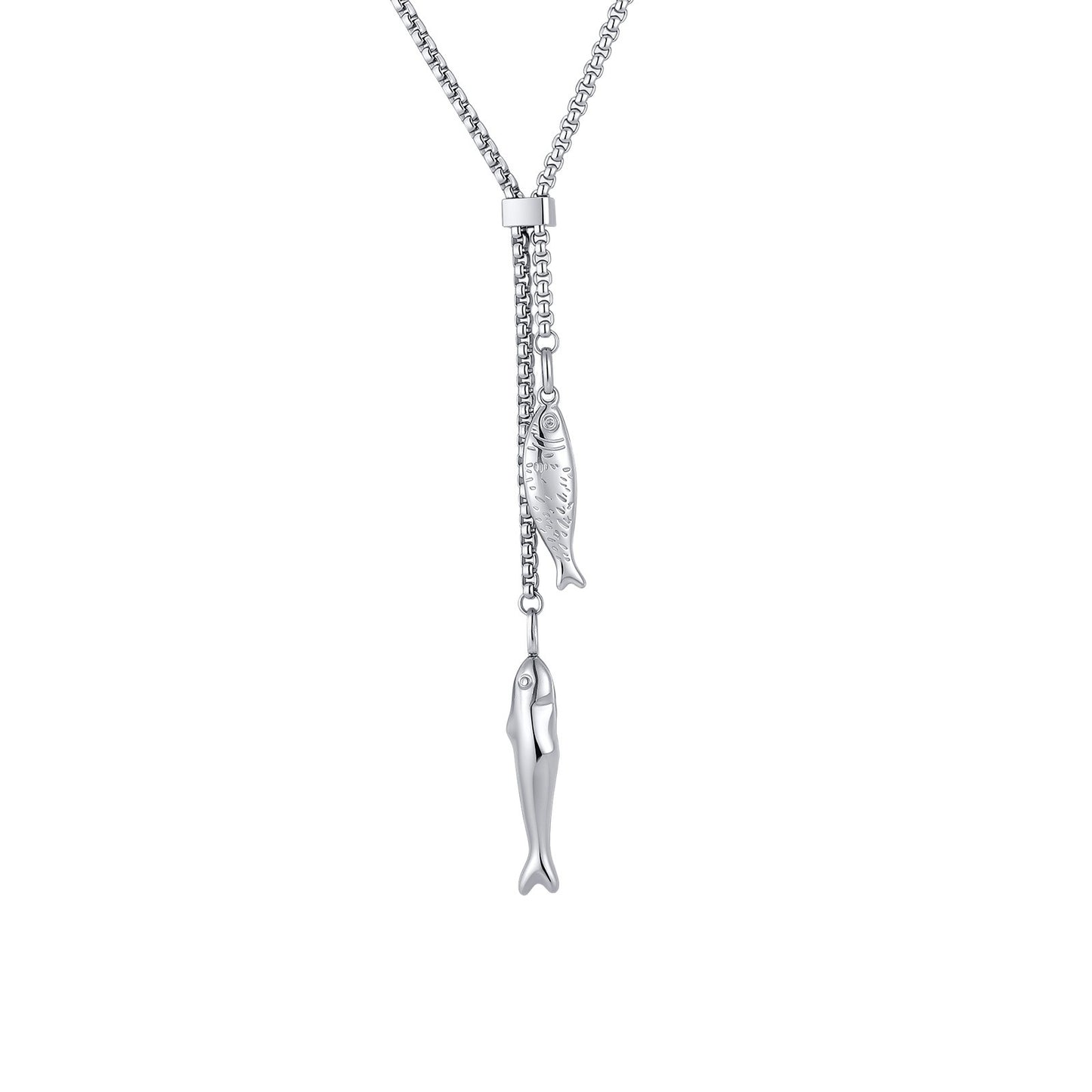 Kemstone Stainless Steel Boxing Glove Fish Pendant Necklace for Men NC-2576