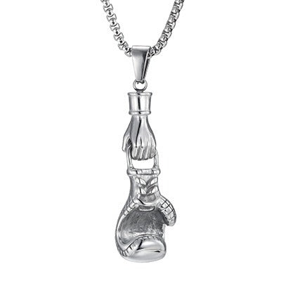 Kemstone Stainless Steel Boxing Glove Pendant Necklace for Men PN-2278