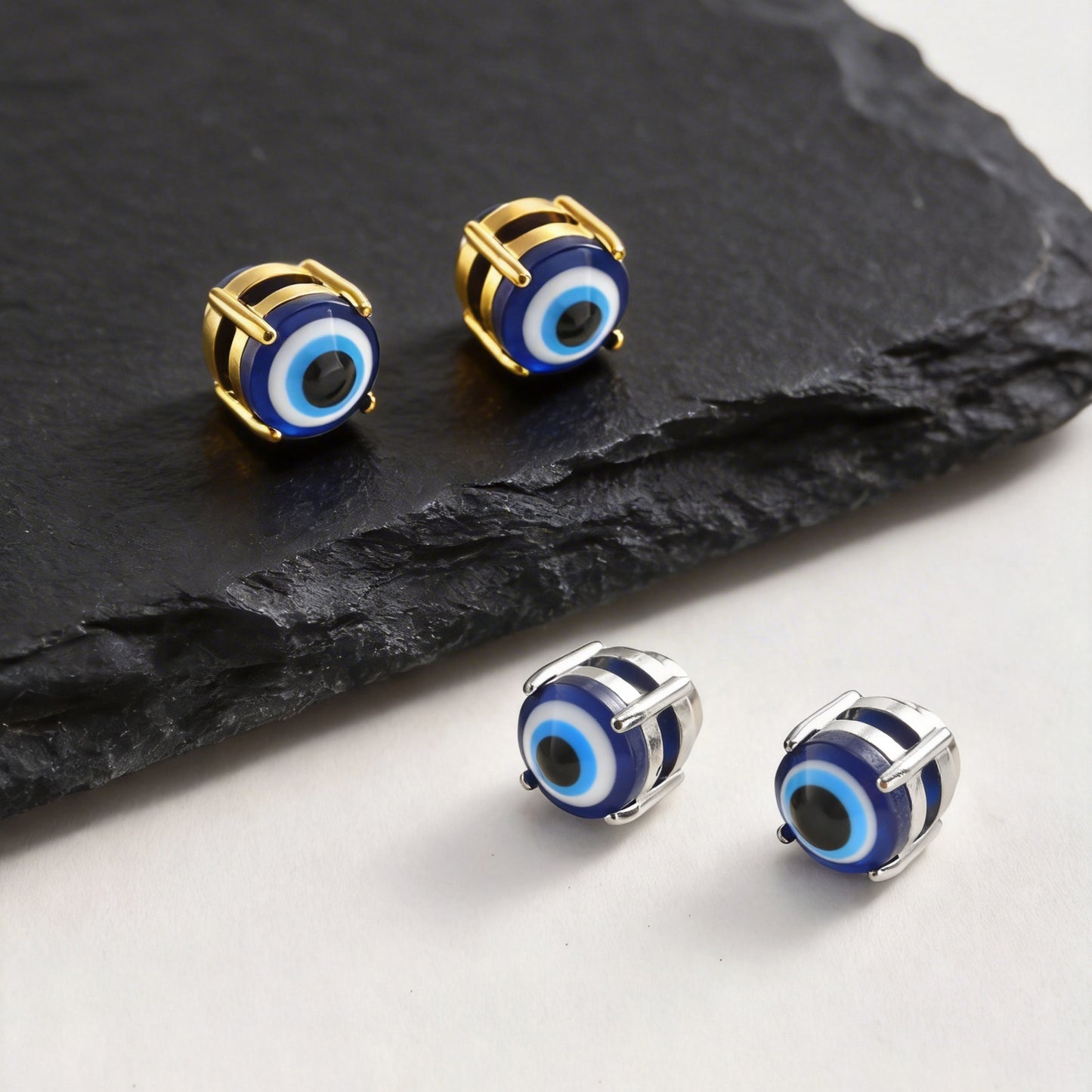 Kemstone Magnetic Ear Cuff No Piercing Stainless Steel Eye Ear Clip Earring for Men Women EC-002