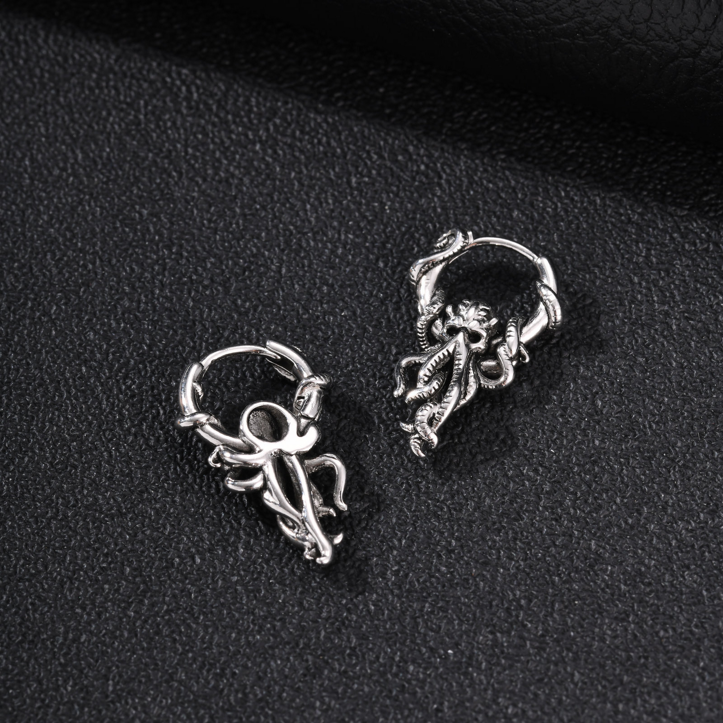 Kemston Stainless Steel Octopus Hoop Ear Cuff Earring for Men EH-891