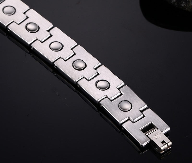 Kemstone Stainless Steel Magnetic Link Chain Bracelet for Men SBRM-078