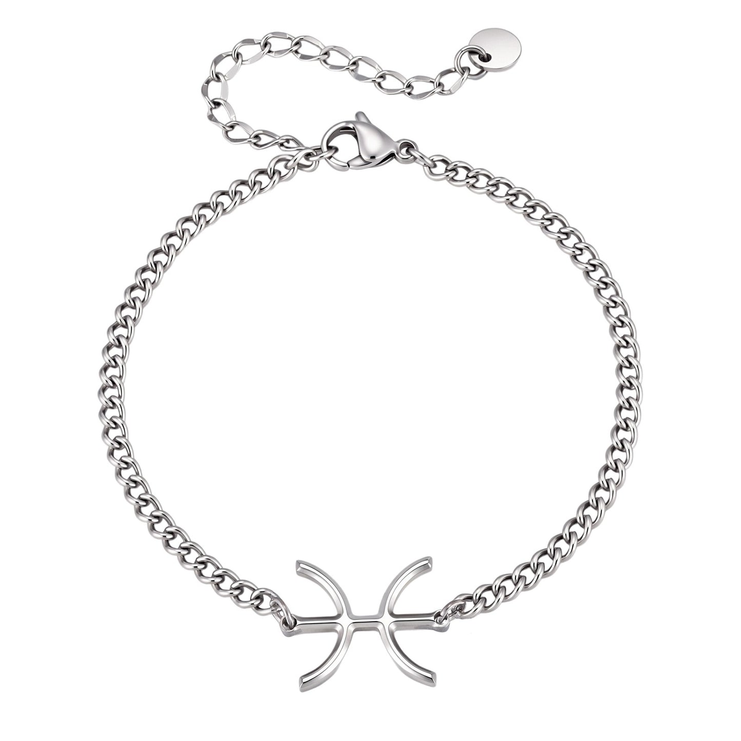 Kemstone Stainless Steel Tribal Inspired Dual Wear Necklace Bracelet for Men Hip Hop Minimal Chain BR-3040
