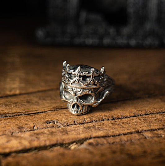 Kemstone Titanium Steel Gothic Skull Ring for Men NW-JZ268