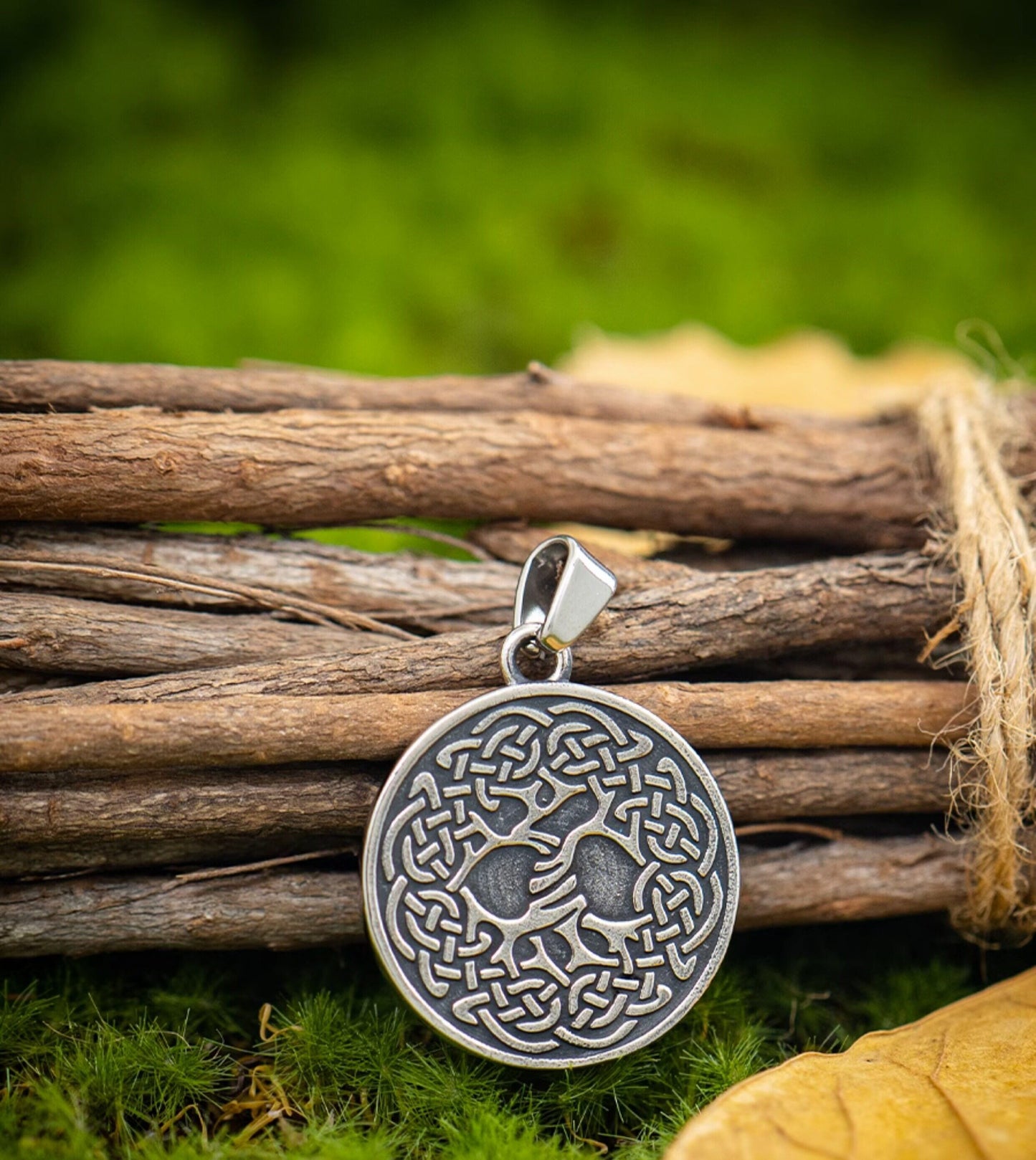 Kemstone Viking Ship Pendant Necklace – Titanium Steel Double-Sided Coin for Men NW-XL158