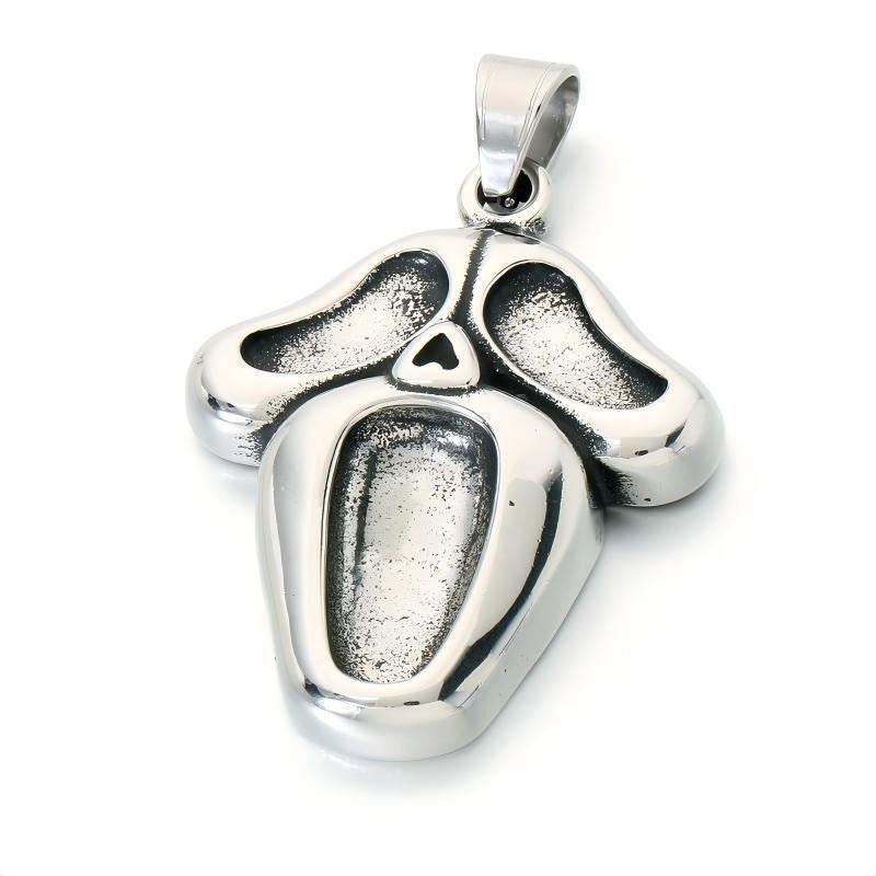Kemstone Sculpted Animal & Mask Pendant Necklace for Men Stainless Steel KP118547-LU